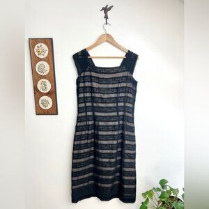 Vintage Handmade Lace Shin Length Sheath Dress